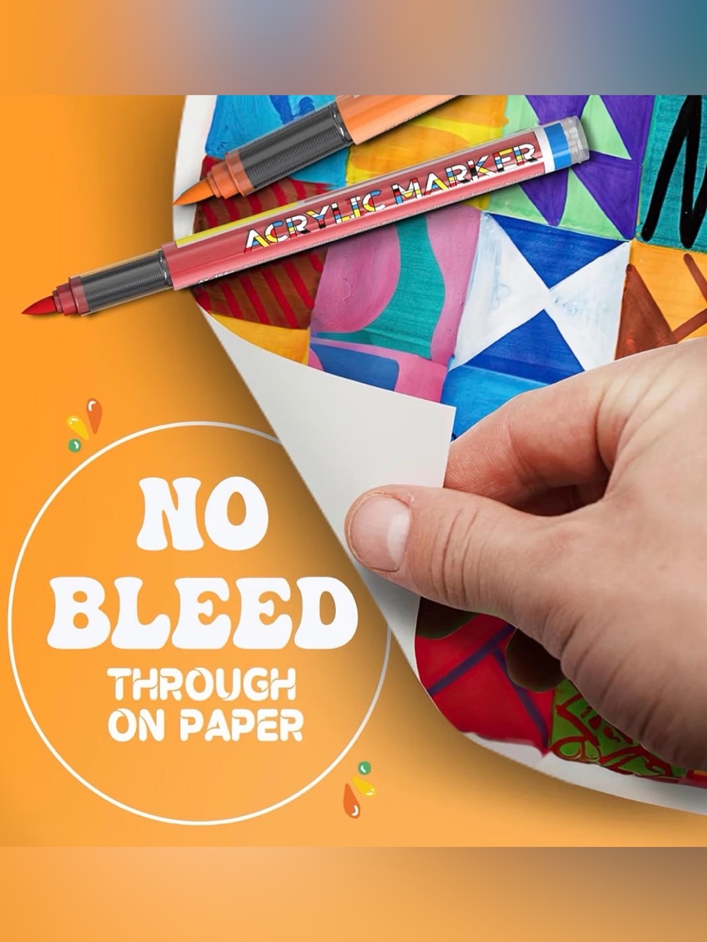 Acrylic Markers 24 colors Flexible -brush tip - Picture 5 of 11